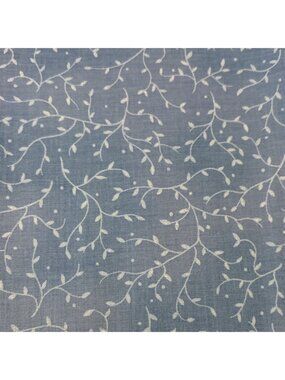 Laurens Flowers II Blue Floral Cotton Fabric RJR 31"x21" Quilting Sewing